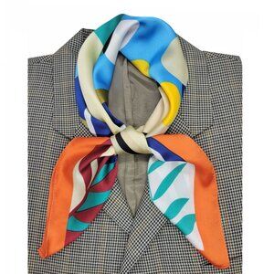 ✨Elegant Bandana Square Silky Scarf MULTICOLOR Vibrant Style Floral Geometric✨